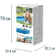 Каркасный бассейн Intex 28270, 220 х 150 х 60 см, прямоугольный, объем 1662 л, материал: трехслойный ПВХ + металлический каркас, для всей семьи, голубой - изображение 10