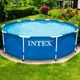 Каркасный круглый бассейн INTEX 28200, для детей от 6 лет и взрослых, объем 4485 л, 305х76 см, трехслойный ПВХ + металлический каркас, голубой - изображение 1