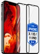 Захисне скло на iPhone X Xs 11 Pro Захисне скло для айфон X Xs 11 про на весь екран 2 шт комплект Shieldy - зображення 1