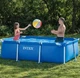 Прямоугольный каркасный бассейн Intex 28271, 260х160х65 см, прочный металлический каркас, трехслойный ПВХ, идеален для всей семьи, голубой - изображение 8