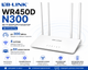 Маршрутизатор LB-LINK WR450D, N300, Wi-Fi 2.4 ГГц, до 300 Мбіт/с, 4 антени - изображение 1