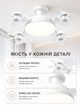 Потолочная LED люстра-вентилятор 60 Вт E27 50 см с пультом таймером и регулировкой света белая (49676074) - изображение 6
