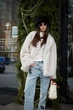 Шубка под песца в нежно-сером цвете - Classyme - L - Светло-серый - (24sh light grey) - изображение 6