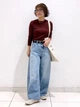 Лонгслив длинный женский Uniqlo 184201004 L Коричневый (1159864938) - изображение 2