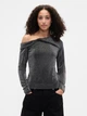 Лонгслив длинный женский GAP 54010823 L Черный (1159865028) - изображение 1