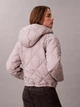 Куртка демисезонная короткая с капюшоном женская Calvin Klein 707130398 XL Серая (1159865313) - изображение 2