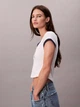 Футболка бавовняна жіноча Calvin Klein 745467078 XL Молочна з принтом (1159865322) - зображення 5