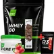 Muskle Grow Whey Protein 80% белка для набора мышечной массы 2 кг + Креатин 3-CRE MLT 300 гр. + Омега 3 TNT - изображение 1