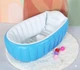 Детская Надувная ванна с насосом Intime Baby Bath Tub pr9965874/1 голубая. - изображение 1