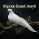 Декоративний муляж Білий Голуб 24 см, садова фігура птаха з пір'ям Artificial Dove Garden Decor - изображение 1