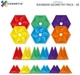 Магнітний конструктор Connetix Rainbow Geometry Pack 30 елементів CT-R-00030-GE (0850036293187) - зображення 2