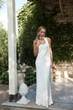 Сукня базова міді з сатину DR032 2605347332110 L/XL Молочний - зображення 5