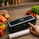 Вакууматор 35 см з рулоном пакетів LED 200Вт ZP-00374 Чорний / Вакуумний упаковник з різаком для сухих та вологих продуктів - изображение 6