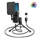 USB конденсаторний мікрофон X1S з RGB-підсвіткою та шумозаглушенням (788963) - изображение 2