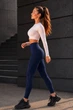 Лосины женские тёмно-синего цвета с принтом Fashion размер 44 (216095) - изображение 2