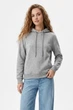 Кофта женская однотонная светло-серого цвета Fashion размер 44-48 (216024) - изображение 1