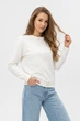 Кофта жіноча однотонна білого кольору Fashion розмір 44-48 (216028) - зображення 1