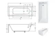 Ванна Besco Modern 150х70 см с ногами (А0053230) - изображение 2