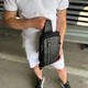 Мужская кожаная сумка джокер Tiding Bag для повседневного использования из натуральной кожи городская кросс-боди 30 х 20 х 6 см Чёрный (398693) - изображение 6