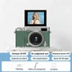 Цифровий фотоапарат з відкидним екраном 2.4", 50 Мп, 1080p, 8x цифровий зум, акумулятор 400 mAh, зелений - зображення 1