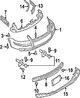 Кріплення переднього бампера Volkswagen Passat B5+ 2000-2005, праве, AVTM, 3B0807184E, 189539934 - зображення 2