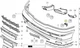 Кріплення переднього бампера BMW 5-Series E39 1995-2003, праве, AVTM, 51118159362, 180065932 - зображення 2