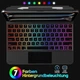 Чохол-клавіатура OMOTON для планшета iPad Pro 13" M4 2024 з під'єднанням через Bluetooth та тачпадом чорний (SKU-149) - изображение 8