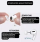 Силіконові амбушури для AirPods Pro вакуумні насадки для навушників Ear Tips White 4 пари XS S M L - изображение 6