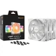 Вентилятор для корпуса be quiet! Light Wings LX PWM 120 мм 1600 об/мин ARGB 3 Pack White (BL122) - изображение 5
