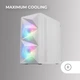 Ігровий корпус для ПК Mars Gaming MC-ME / FRGB / без БЖ / Білий (101871919) - Уцінка - зображення 4