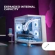 Игровой корпус для ПК MARSGAMING MC-3CM / без БП / Белый (101873074) - Уценка - изображение 4