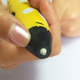 3D ручка c LCD дисплеем 3DPen Hot Draw 3 Yellow+Досточка+Ножницы+Комплект эко пластика для рисования 109 метров - изображение 9