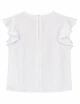 Блузка для девочки с коротким рукавом Sly 135/S/19 белый 134 - изображение 4