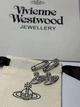 Vivienne Westwood сережки жіночі,Сережки з підвіскою у формі планети Шпилька - изображение 1