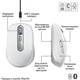 Мишка Logitech MX Anywhere 3S для MAC Wireless Pale Grey (910-006946) - зображення 3