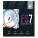 Кулер для корпуса 1stPlayer FS7 White (FS7-WH-1IN1) - изображение 9