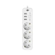 Мережевий фільтр (подовжувач) PREMIUM LP-X3 USB 4 м White (2200 Вт) - зображення 2