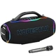 Колонка Bluetooth HOPESTAR A90 Wireless Bluetooth Speaker 700W/AI/TWS/IPX6/AC/RGB/36000mAh портативна з підсвіткою + 1 мікрофон Чорний - изображение 1