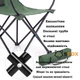 Стул кресло раскладной туристический с сумкой для переноски и подстаканником green - изображение 3