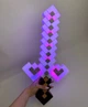Меч игрушечный световой в стиле Minecraft 55 см с подсветкой и звуковыми эффектами - изображение 4