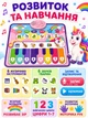 Музыкальный коврик пианино для детей интерактивный развивающий танцевальный 50х40 см 6 музыкальных инструментов 6 звуков животных запись и воспроизведение мелодий режим памяти регулировка громкости на батарейках - изображение 5