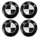 Ковпачок у диск BMW 68 мм чорний, емблема заглушка колеса 36136783536 - изображение 2