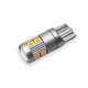 Светодиодная лампа Т10 (W5W) 9 SMD 3030 12V с линзой Желтая (21387) - изображение 1