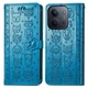 Чехол Embossed Cat and Dog для Xiaomi Poco C85 4G EU 173 mm книжка кожа PU с визитницей голубой - изображение 4