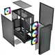 Корпус LogicConcept DART PRO ARGB MIDI BLACK MESH fans 4x120mm без БЖ ATX (AT-DART-PRO-ARGB-10) - изображение 3
