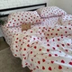 Комплект постільної білизни Ell Home (турецька жатка) Сердечка півтораспальний 50/70 на резинці 90/200/35 - зображення 2