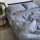 Комплект постельного белья Ell Home (турецкая жатка) Серый полуторный 50/70 - изображение 2