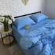 Комплект постільної білизни Ell Home (турецька жатка) Блакитний півтораспальний 70/70 - зображення 5
