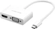 Перехідник UGREEN MM123 USB Type C to HDMI + VGA Converter білий 30843 Адаптер для під'єднання монітора - зображення 1
