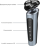 Электробритва роторная 9D Shaver с USB - изображение 4